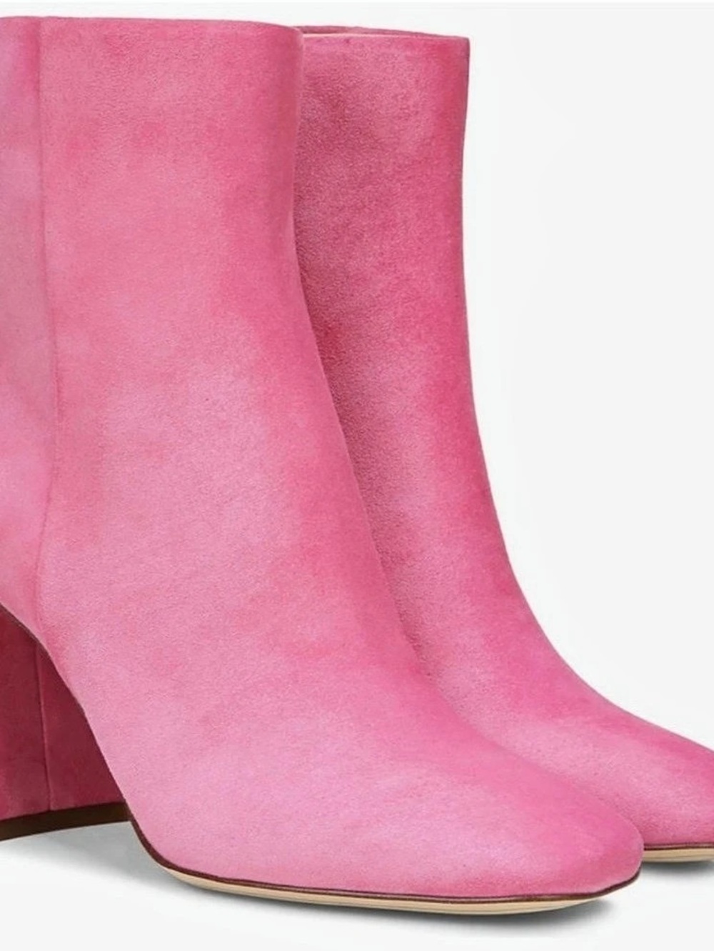 Sam Edelman Codie Ankle Bootie Pink Suede Heeled Boots US 7.5 NWT